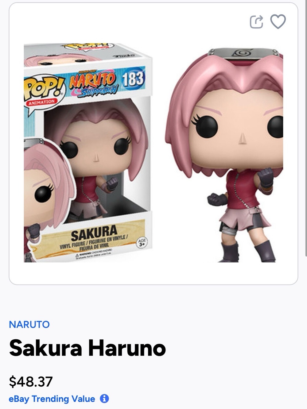 Funko Sakura Haruno Pop! Vinyl Figure - 183